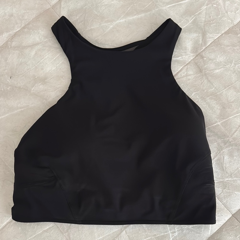 Lululemon Black Sleeveless Crop Top